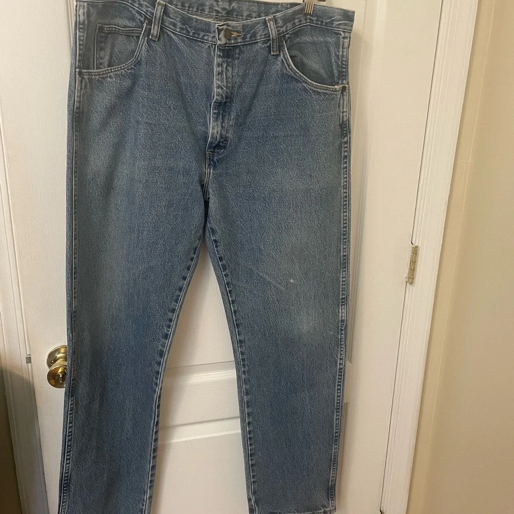 Wrangler Premium Quality Jeans Straight 38x32 Men pre-owned Blue